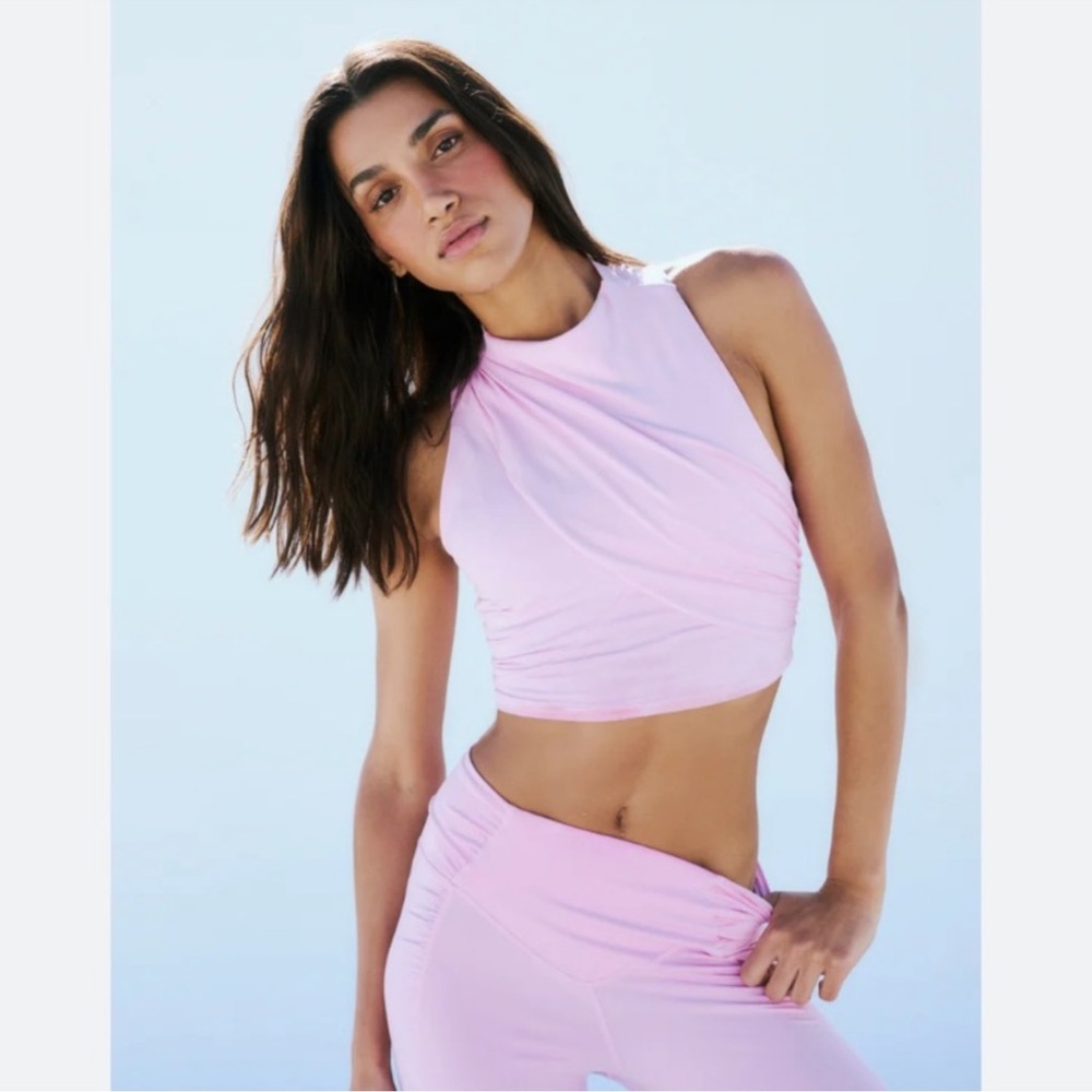 FP Movement Free People Spin Me Cami Tank Jam Jewel Pink NWT